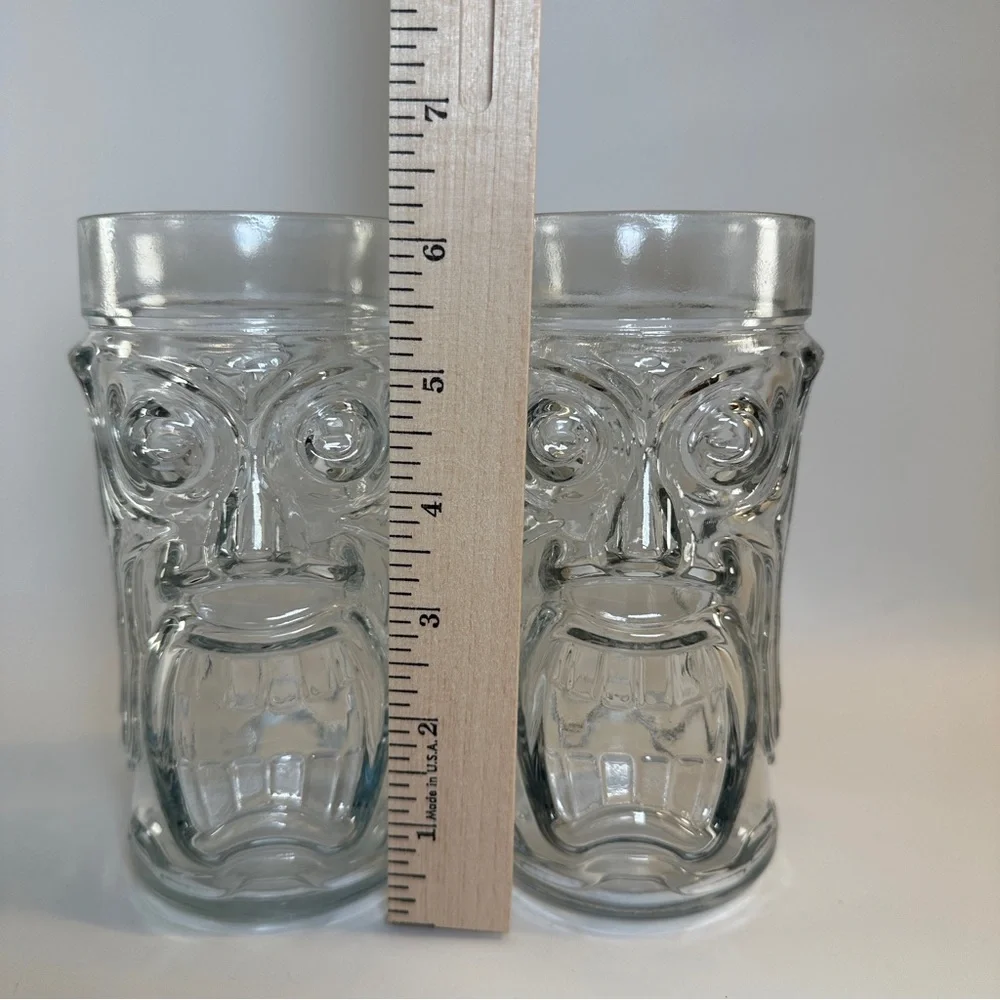 VTG‎ Anchor Hocking Screamin’ Tiki Glass 16 oz. - Set of 2